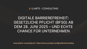 BFSG ab dem 28.06.25 - Banner